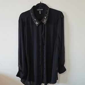 Love & Legend Chic Black Blouse